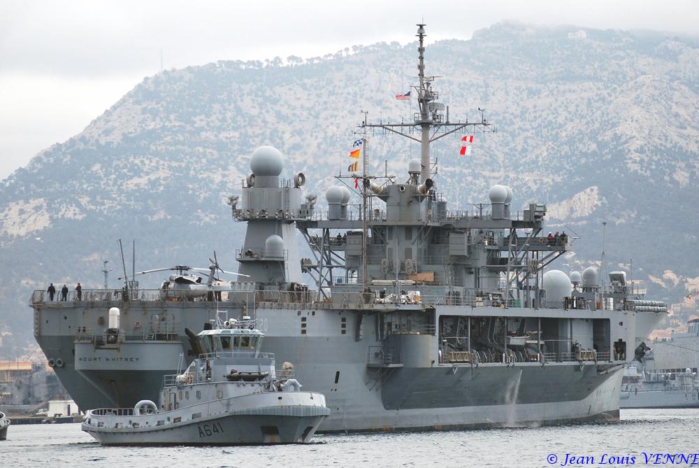 Le bâtiment amiral de la 6ème flotte américaine à Marseille et Toulon ...