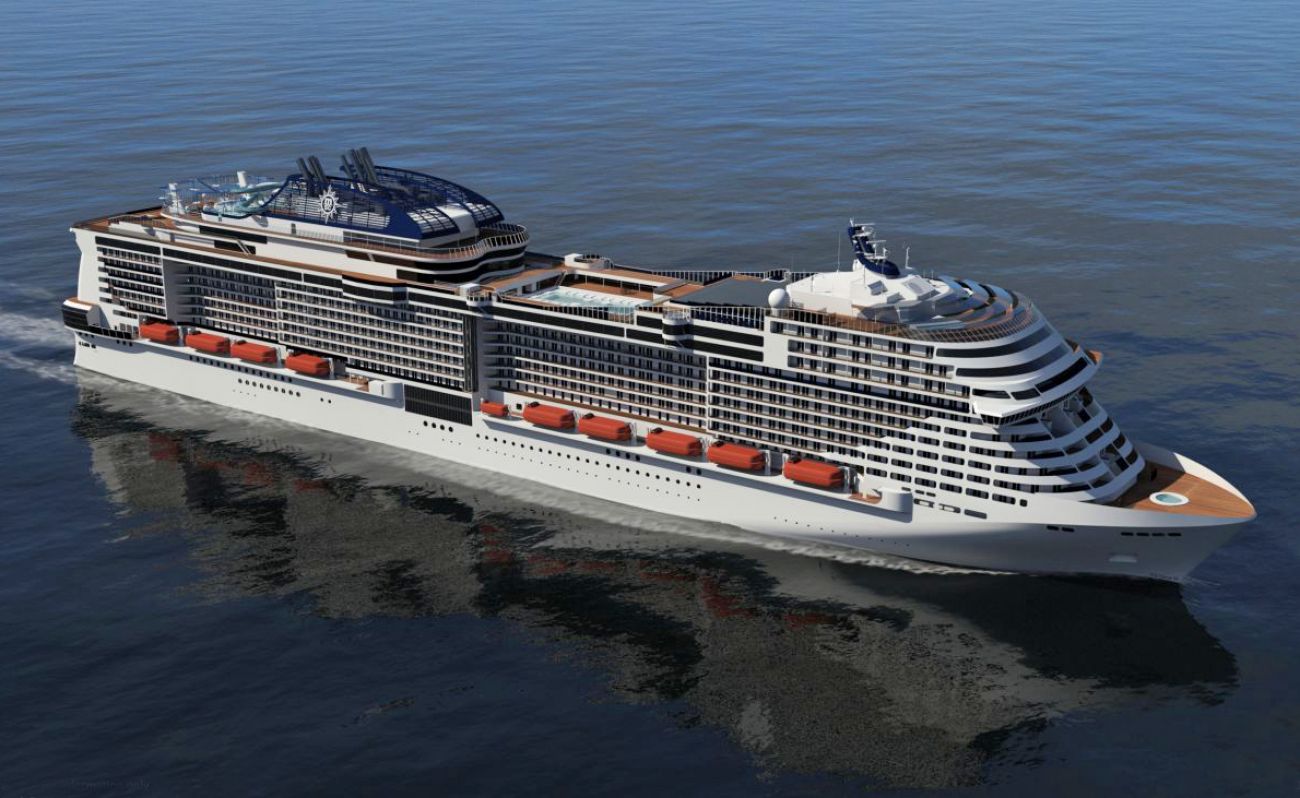 Modèle Réduit De Navire De Croisière MSC Meraviglia - Collection - Avec Socle