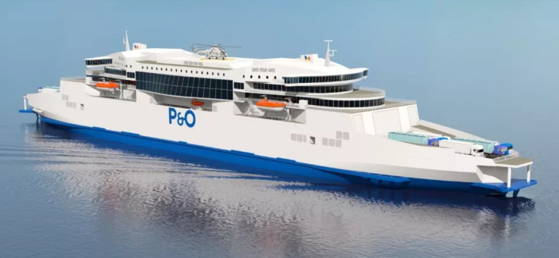 Calais-Douvres : premières vues des futurs transbordeurs géants de P&O