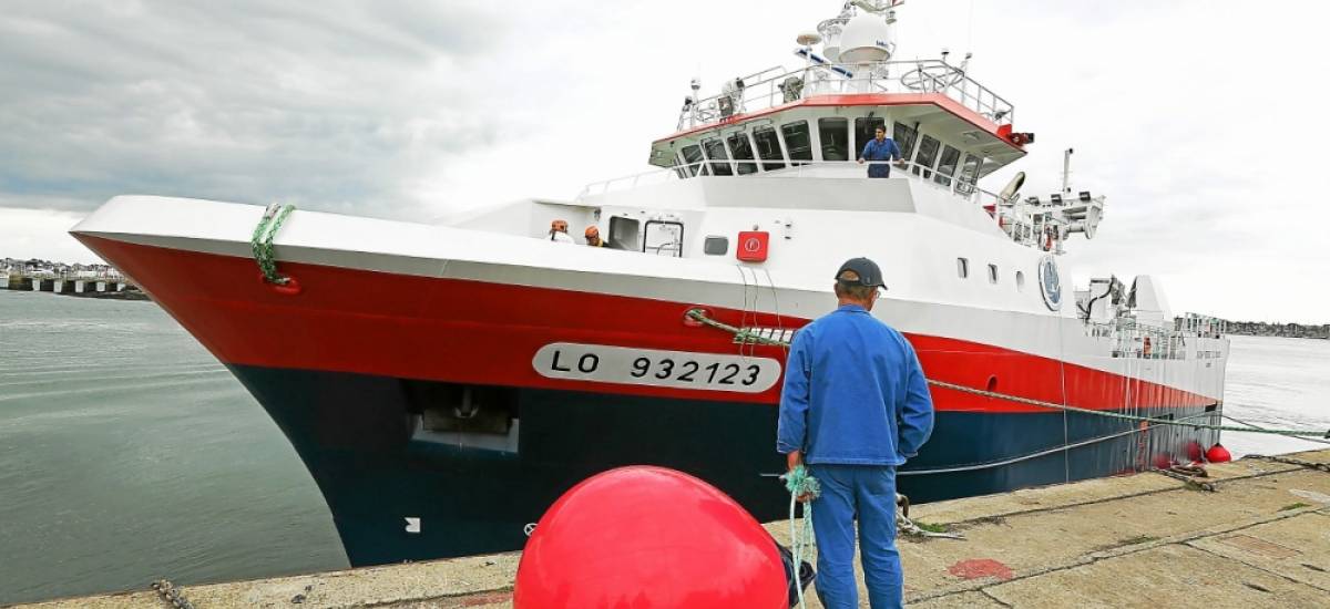 210459 tfr «En cas de Brexit dur, nous serons obligés d’arrêter un de nos plus gros bateaux tout de suite. Ce qui représentera un arrêt sec de 25 % de nos approvisionnements», explique Yves Audo.