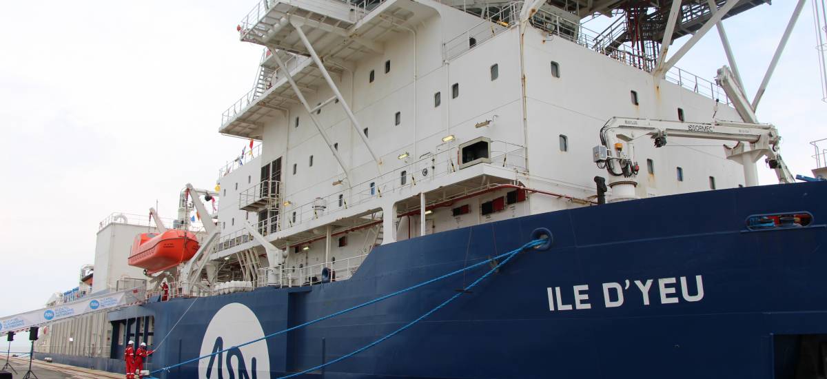 ASN le câblier Ile d’Yeu inauguré à La Rochelle avant sa première