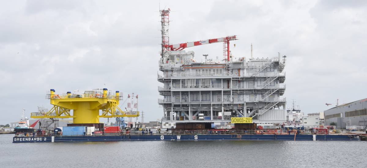 Les Chantiers de l’Atlantique livrent la sous-station du parc Gode Wind ...