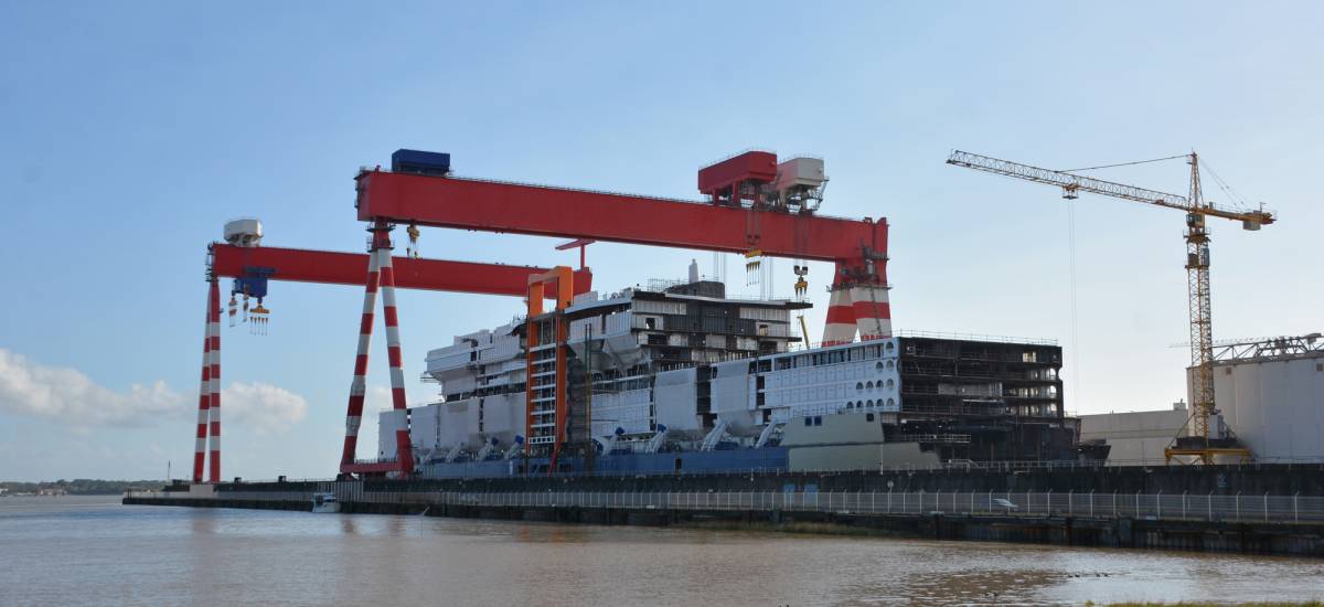 Chantiers de l’Atlantique : l’assemblage du Celebrity Xcel progresse ...