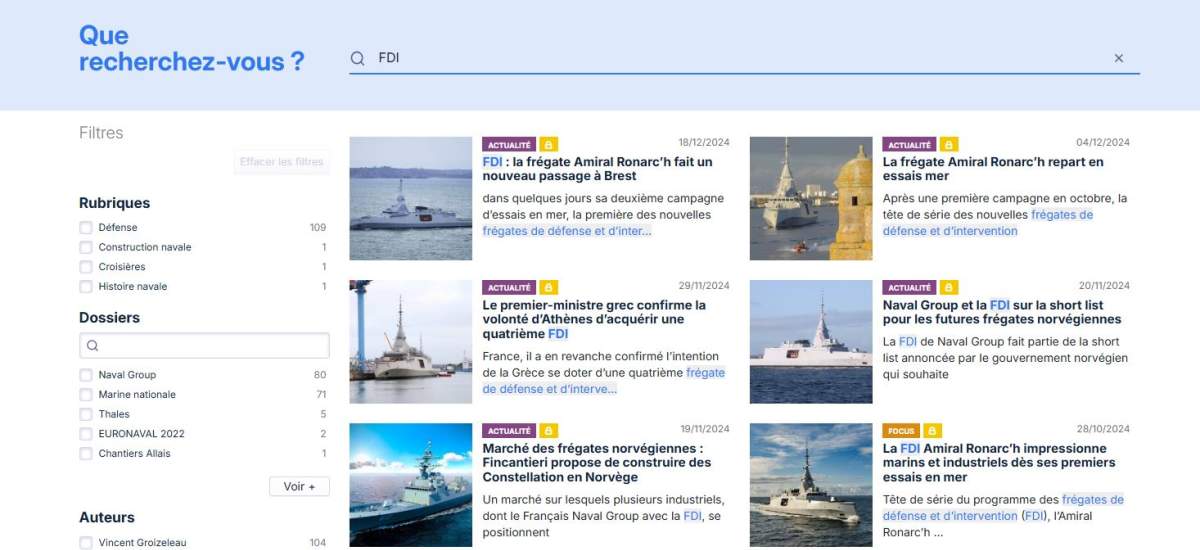 Mer et Marine : un nouvel outil de recherche pour retrouver facilement ...