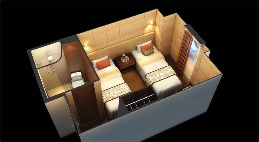 100379 aranui cabine 2 lits
