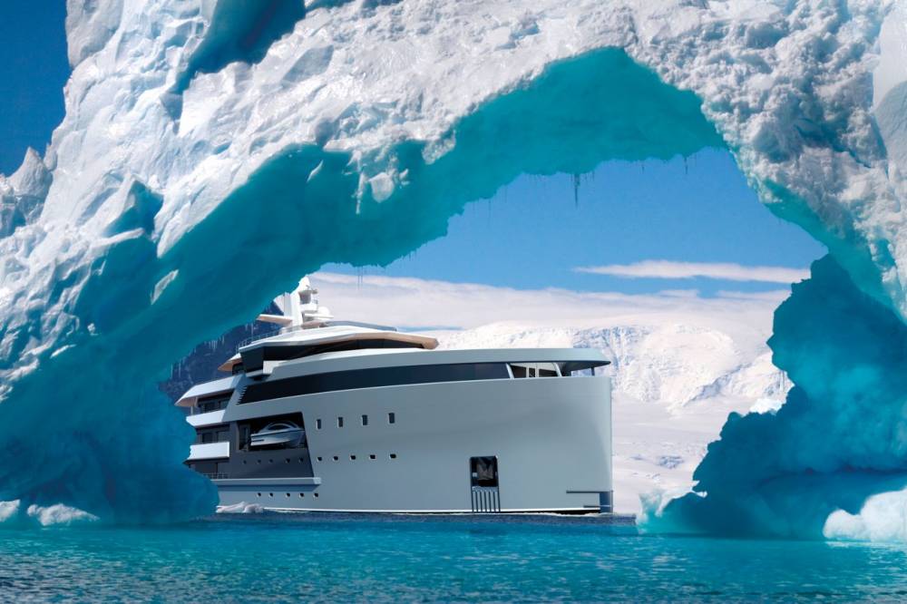 yacht brise glace