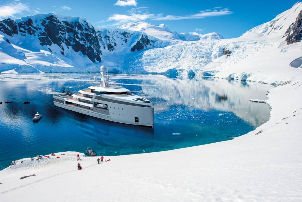 yacht brise glace