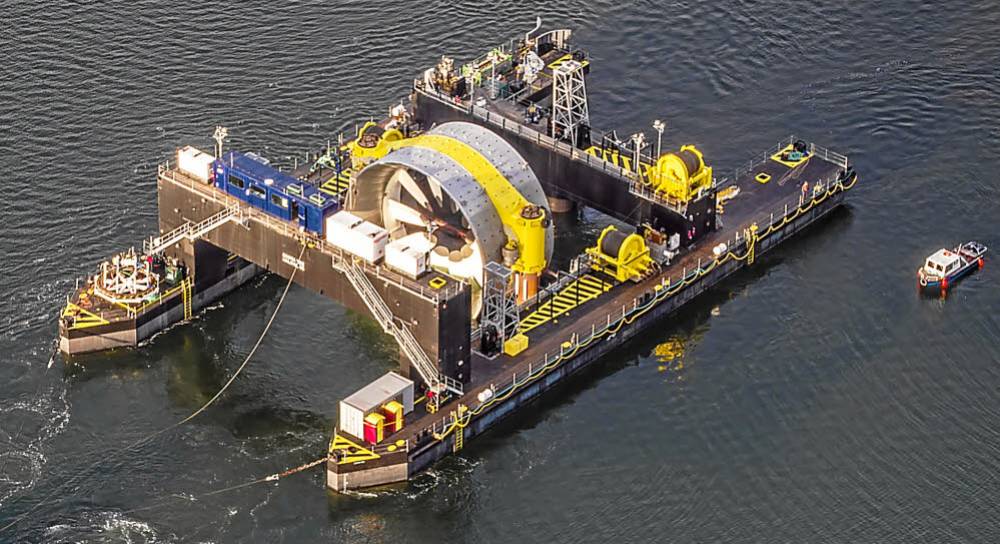 165396 tfr Les machines développées au Canada, dans la baie de Fundy, sont les mêmes que les deux Bretonnes immergées devant Paimpol.