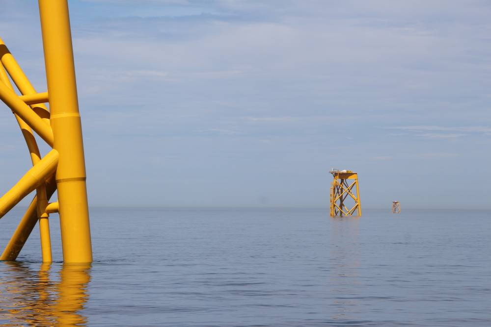 La sous-station électrique : élément central du parc éolien offshore. -  Ailes Marines