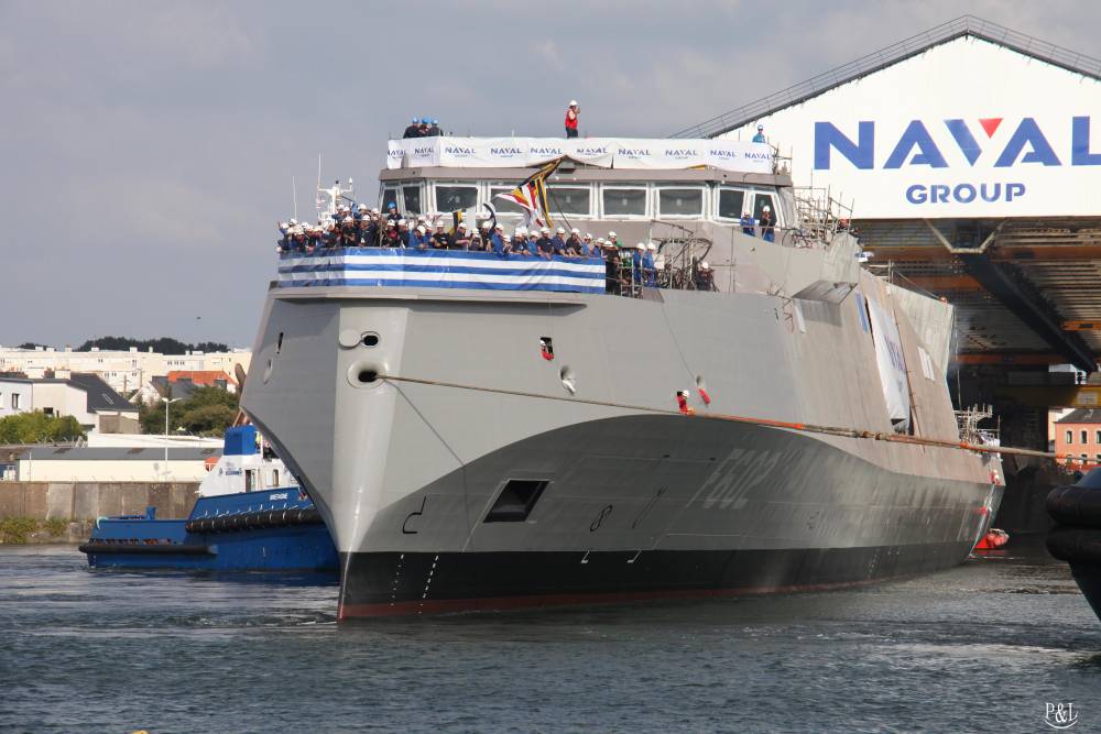 Naval Group met à l’eau la deuxième FDI grecque Mer et Marine