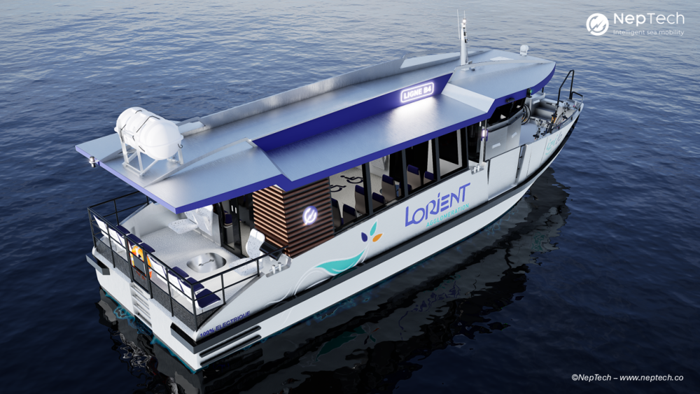Un design NepTech de navire de transport à passagers pour le lac d ...