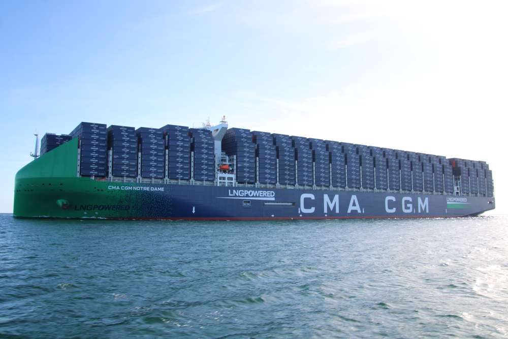 En images : l’arrivée du CMA CGM Notre Dame dans le port du Havre | Mer ...