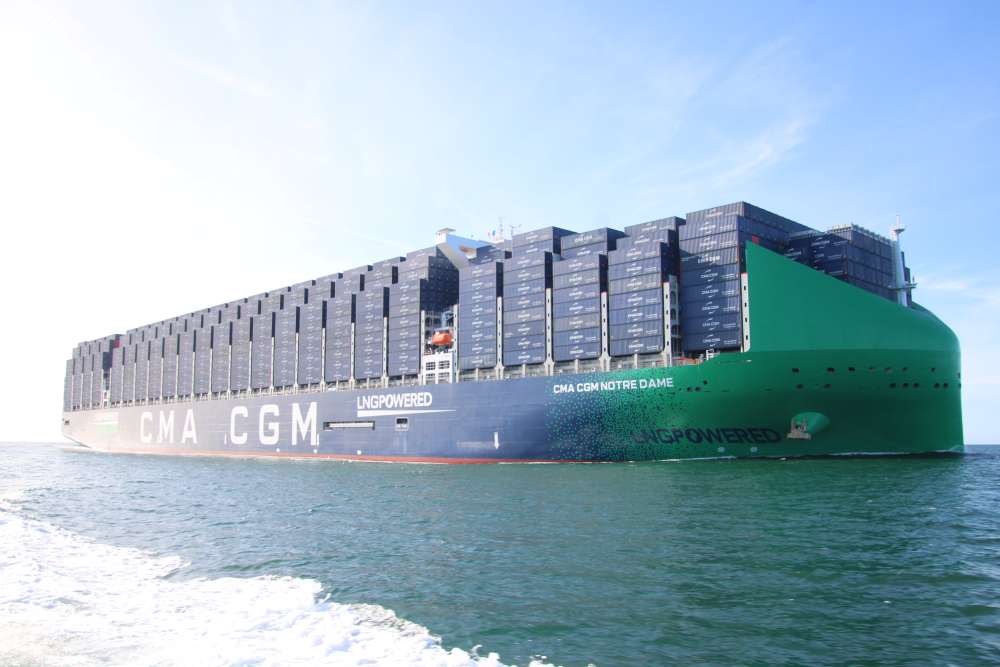 En images : l’arrivée du CMA CGM Notre Dame dans le port du Havre | Mer ...